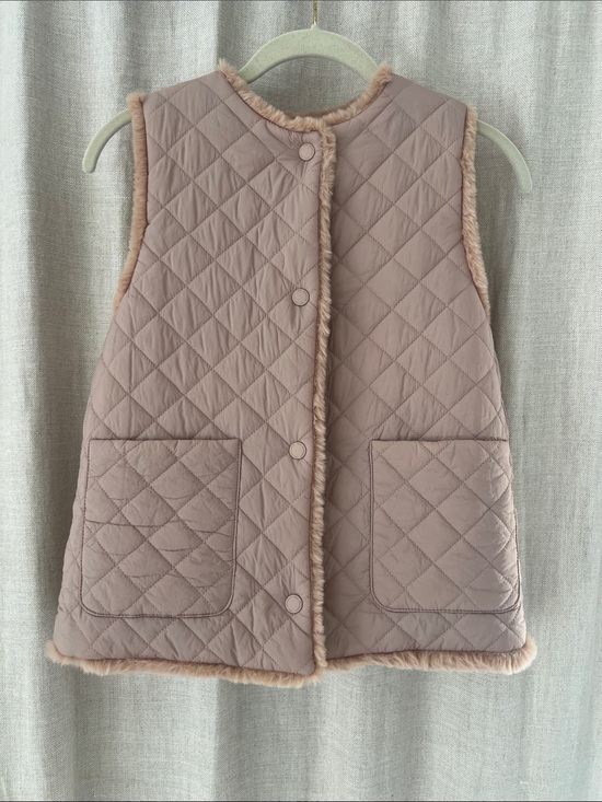 Other - Zara Girls Reversible Pink Fur Vest